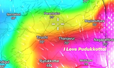 புதுக்கோட்டை மாவட்டத்திற்கு நாளை (28.11.2025) அன்று அதி கன மழைக்கான சிவப்பு நிற எச்சரிக்கை RED ALERT விடுக்கப்பட்டுள்ளது.