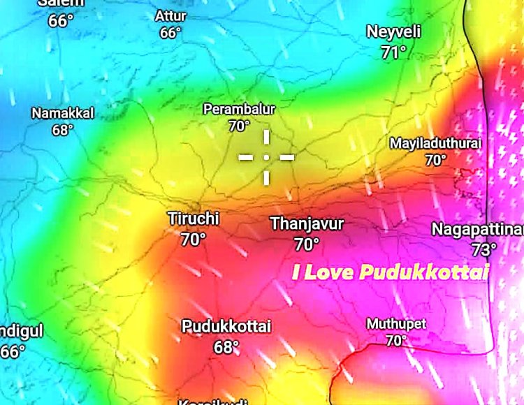 புதுக்கோட்டை மாவட்டத்திற்கு நாளை (28.11.2025) அன்று அதி கன மழைக்கான சிவப்பு நிற எச்சரிக்கை RED ALERT விடுக்கப்பட்டுள்ளது.