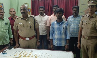 VAO வீட்டில் பூட்டை உடைத்து 42 பவுன் தங்க நகை கொள்ளை அடித்த வழக்கில் வாலிபர் கைது. திமுக விடியல் ஆட்சியின் அவலம்!!!